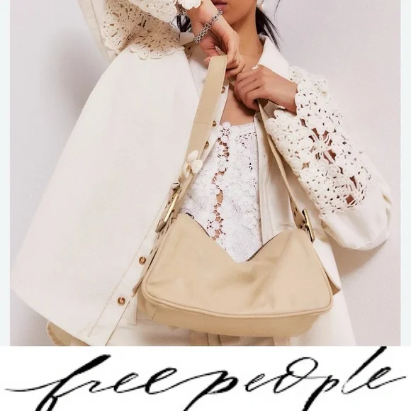 Gorgeous , Free People Over the Arm Candy Bag in sand NWT❤️ - Picture 1 of 8